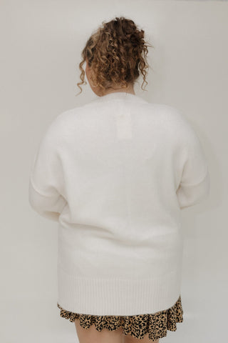 ESSENTIAL DOLMAN SWEATER IN ECRU - Love Marlow