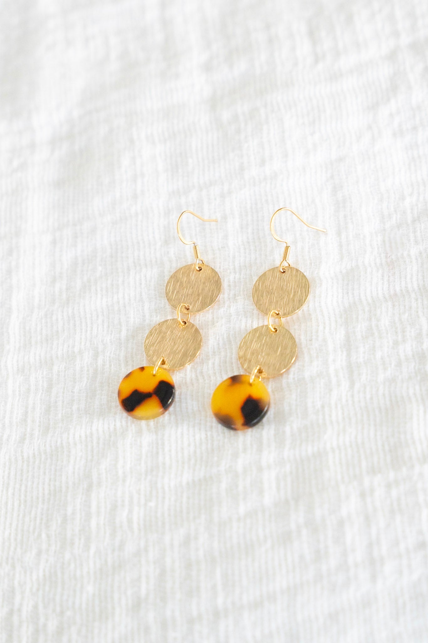 Evelyn Earrings in Tortoise - Love Marlow