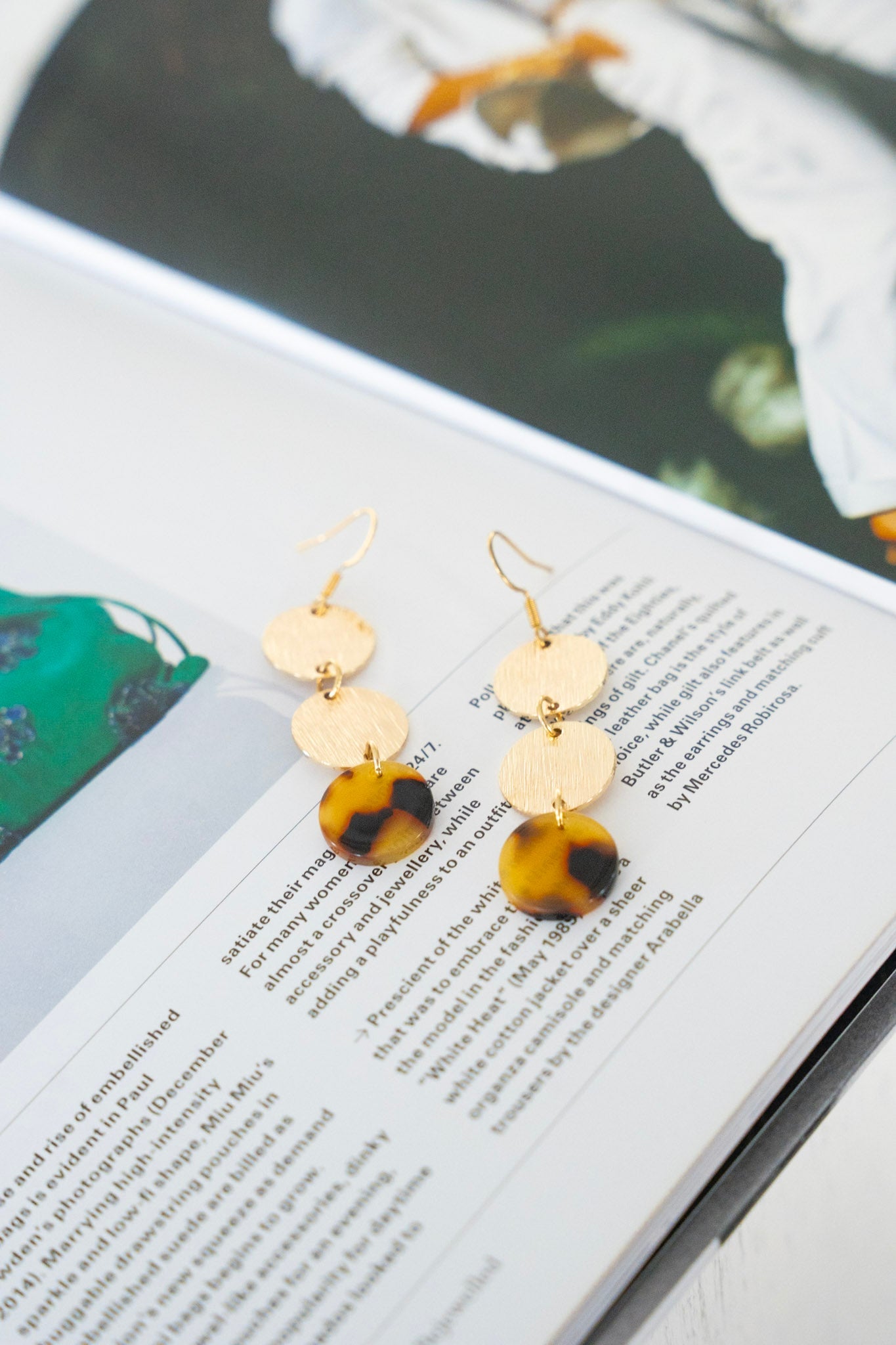 Evelyn Earrings in Tortoise - Love Marlow