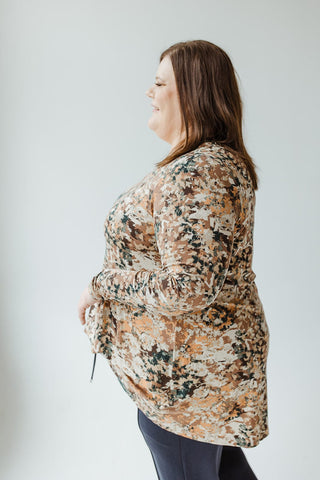 EXTRA LONG TUNIC IN AUTUMN PATTERN - Love Marlow