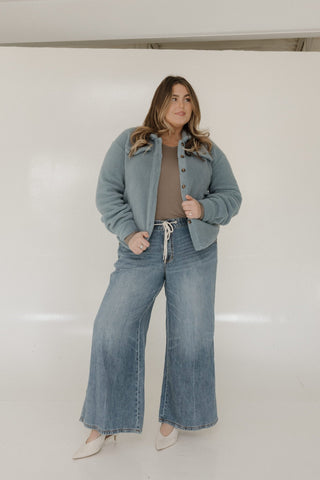 FAUX FUR SHACKET IN WINTER LAKESIDE - Love Marlow