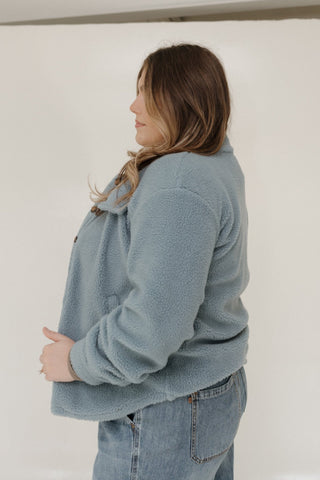 FAUX FUR SHACKET IN WINTER LAKESIDE - Love Marlow