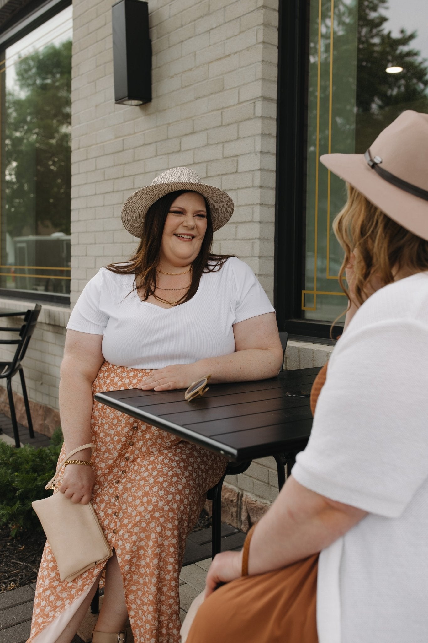 FAUX LEATHER CLUTCH IN BLUSH - Love Marlow