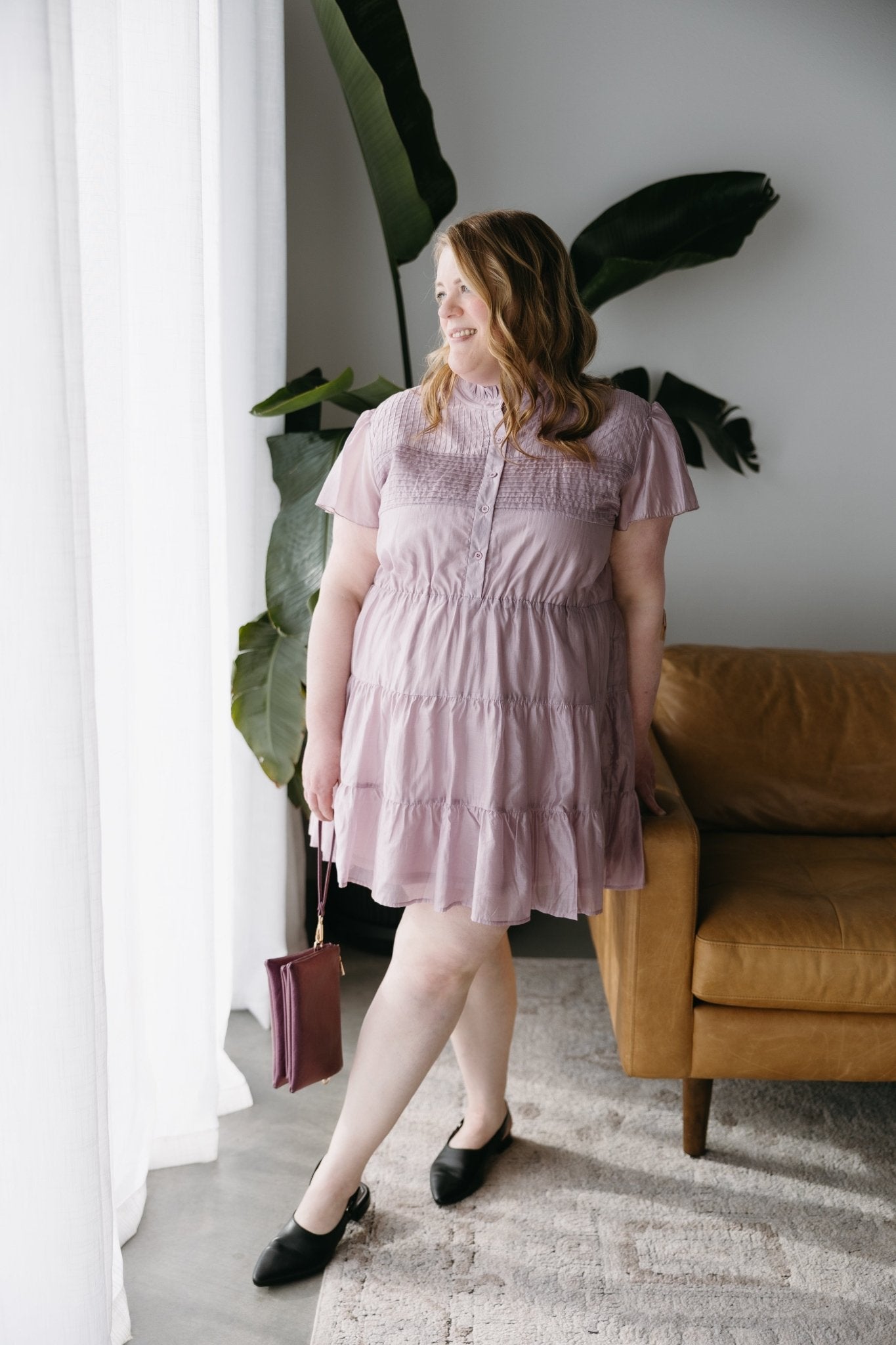 FAUX LEATHER CLUTCH IN SAPPHIRE PURPLE - Love Marlow