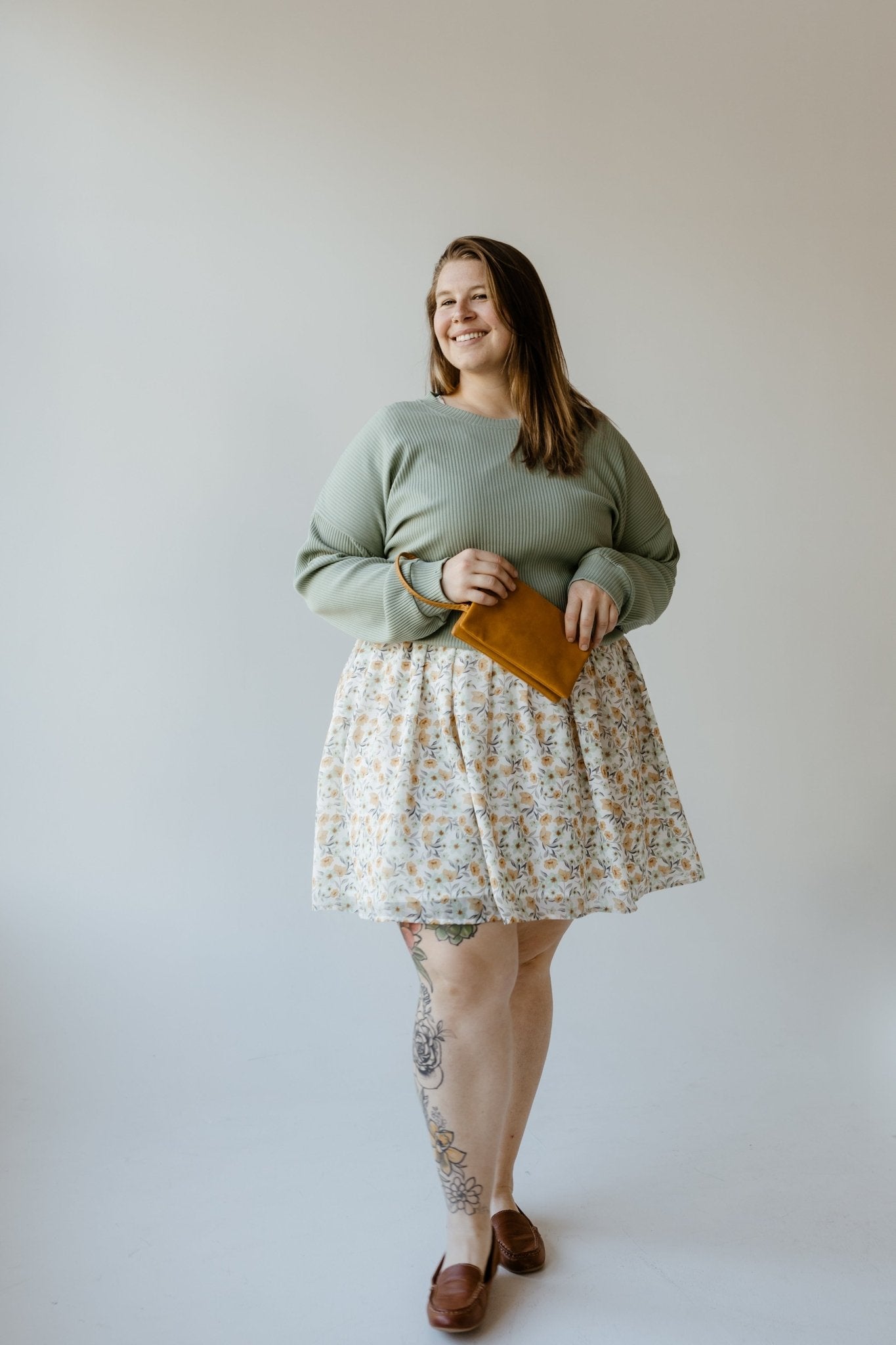 FAUX SUEDE CLUTCH IN MUSTARD - Love Marlow