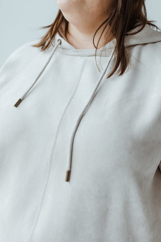 FAUX SUEDE HOODIE - Love Marlow
