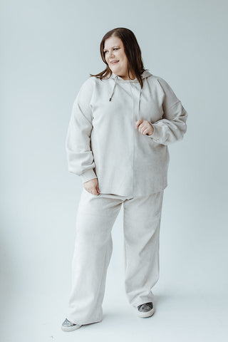 FAUX SUEDE HOODIE - Love Marlow