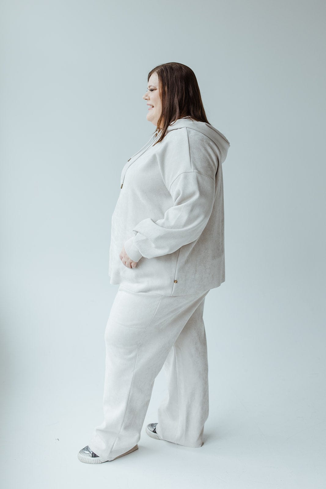 FAUX SUEDE SLIM - STRAIGHT PULL - ON PANT - Love Marlow