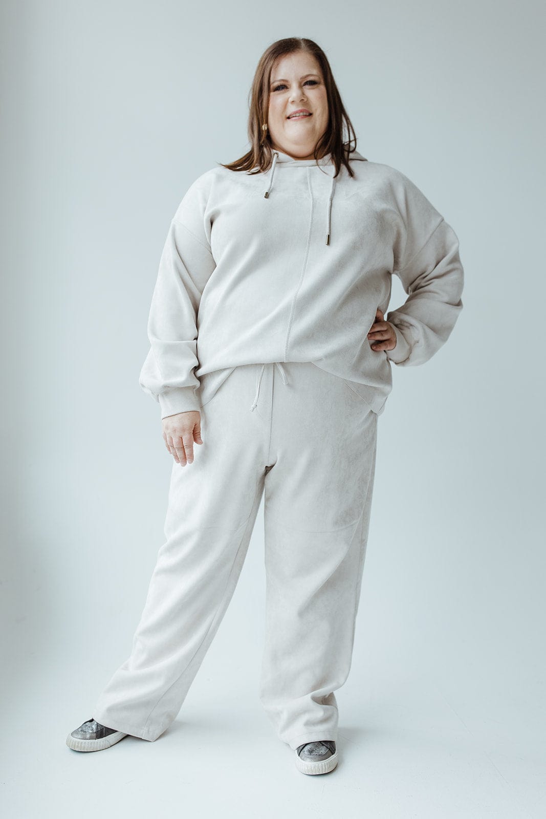 FAUX SUEDE SLIM - STRAIGHT PULL - ON PANT - Love Marlow