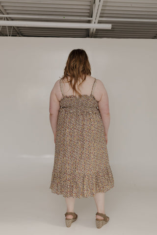 FIT AND FLARE BOHO DRESS IN FALL FOILAGE - Love Marlow