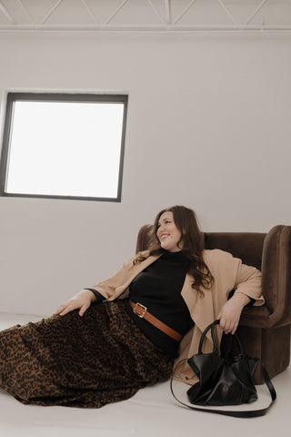 Flowy 3/4 Sleeve Jacket – Warm Sand - Love Marlow