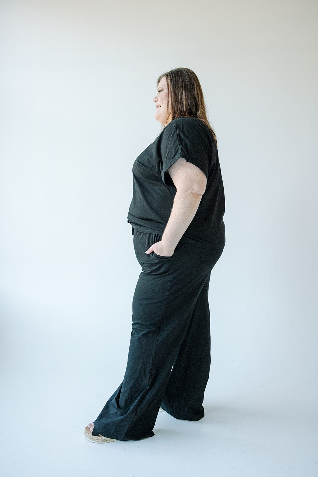 FLOWY KNIT STRAIGHT LEG LOUNGE PANTS - Love Marlow