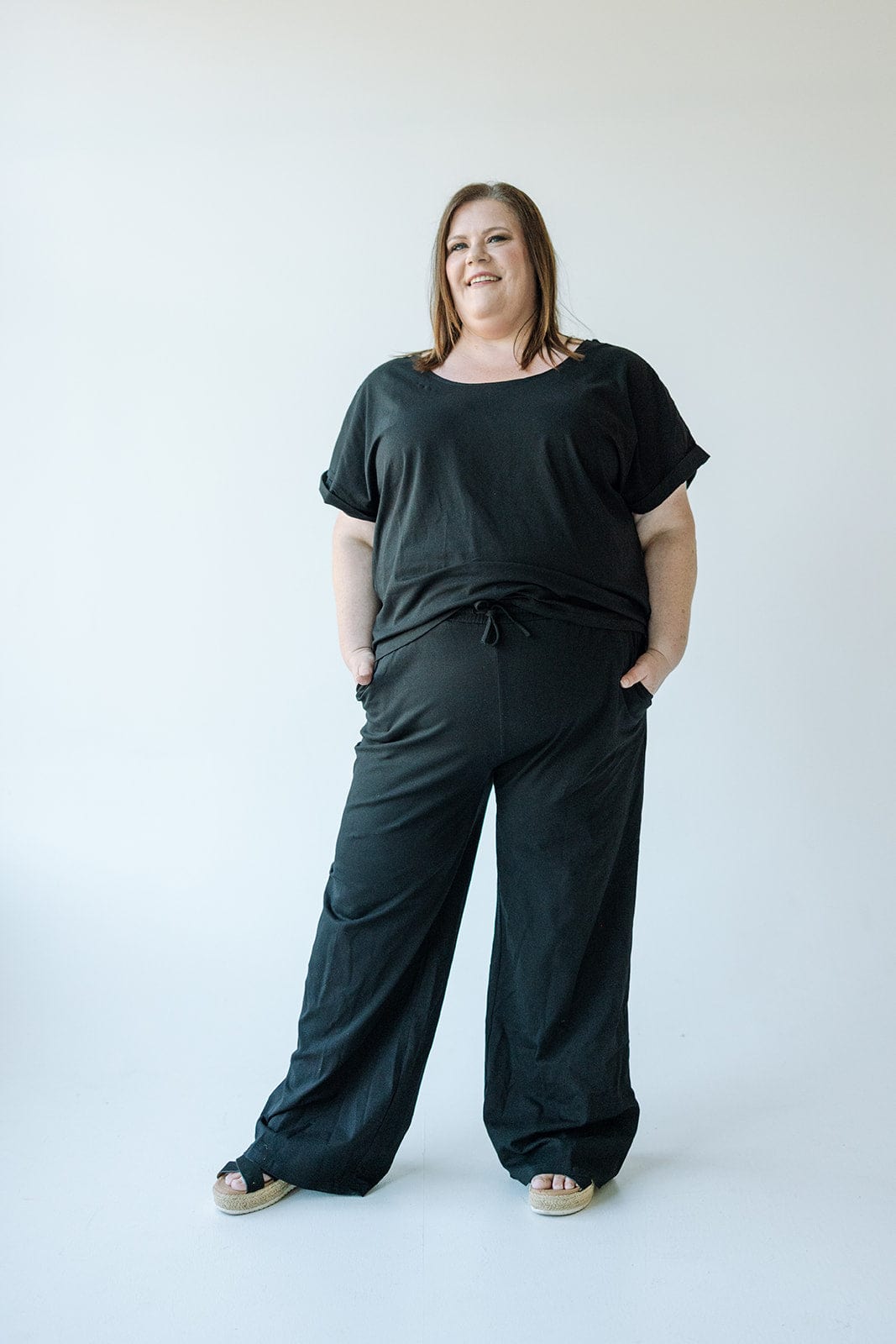 FLOWY KNIT STRAIGHT LEG LOUNGE PANTS - Love Marlow