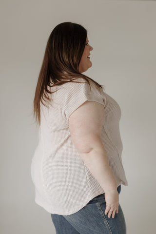 Flowy Raw Edge Detail Crochet Top – Sand - Love Marlow