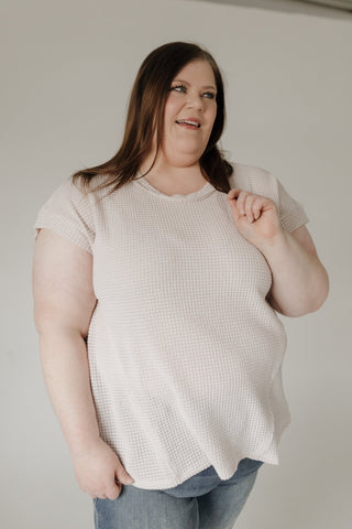 Flowy Raw Edge Detail Crochet Top – Sand - Love Marlow