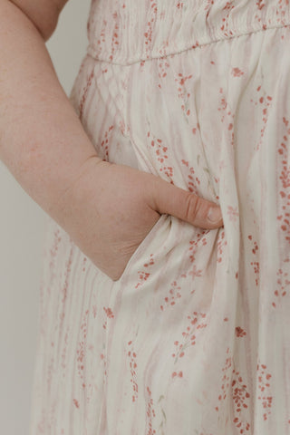 Flutter Sleeve Feminine Midi Dress – Vintage Cream - Love Marlow