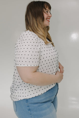 FLUTTER SLEEVE POLKA DOT BLOUSE - Love Marlow