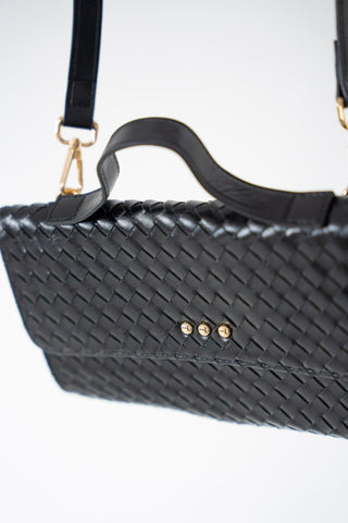 Fold Over Woven Clutch Crossbody - Love Marlow