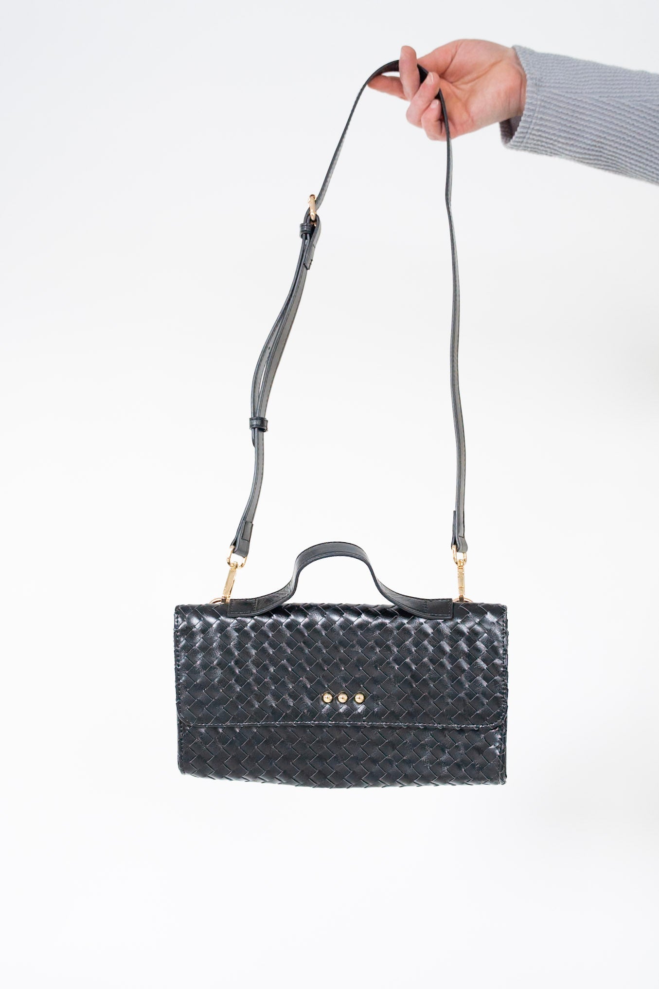 Fold Over Woven Clutch Crossbody - Love Marlow