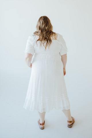 GAUZY STRIPED BABYDOLL DRESS - Love Marlow