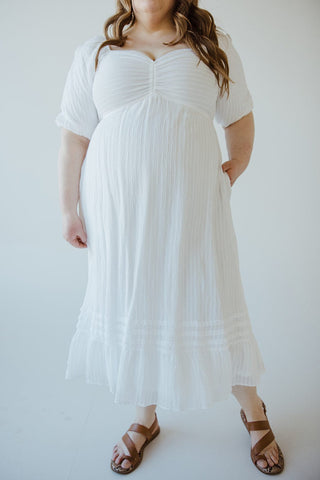 GAUZY STRIPED BABYDOLL DRESS - Love Marlow