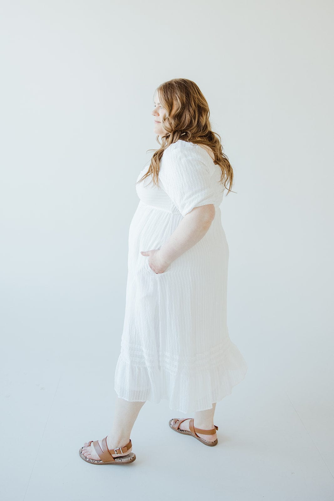 GAUZY STRIPED BABYDOLL DRESS - Love Marlow