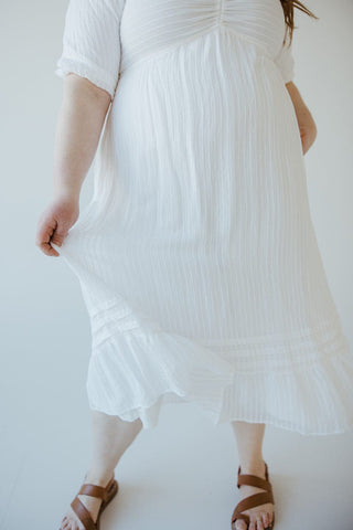 GAUZY STRIPED BABYDOLL DRESS - Love Marlow