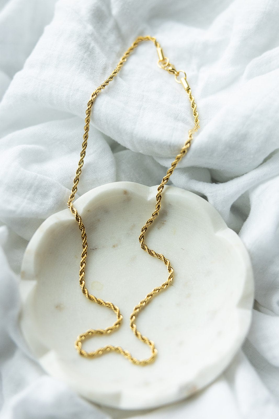 GOLD ROPE CHAIN 20" IN LUXE GOLD - Love Marlow