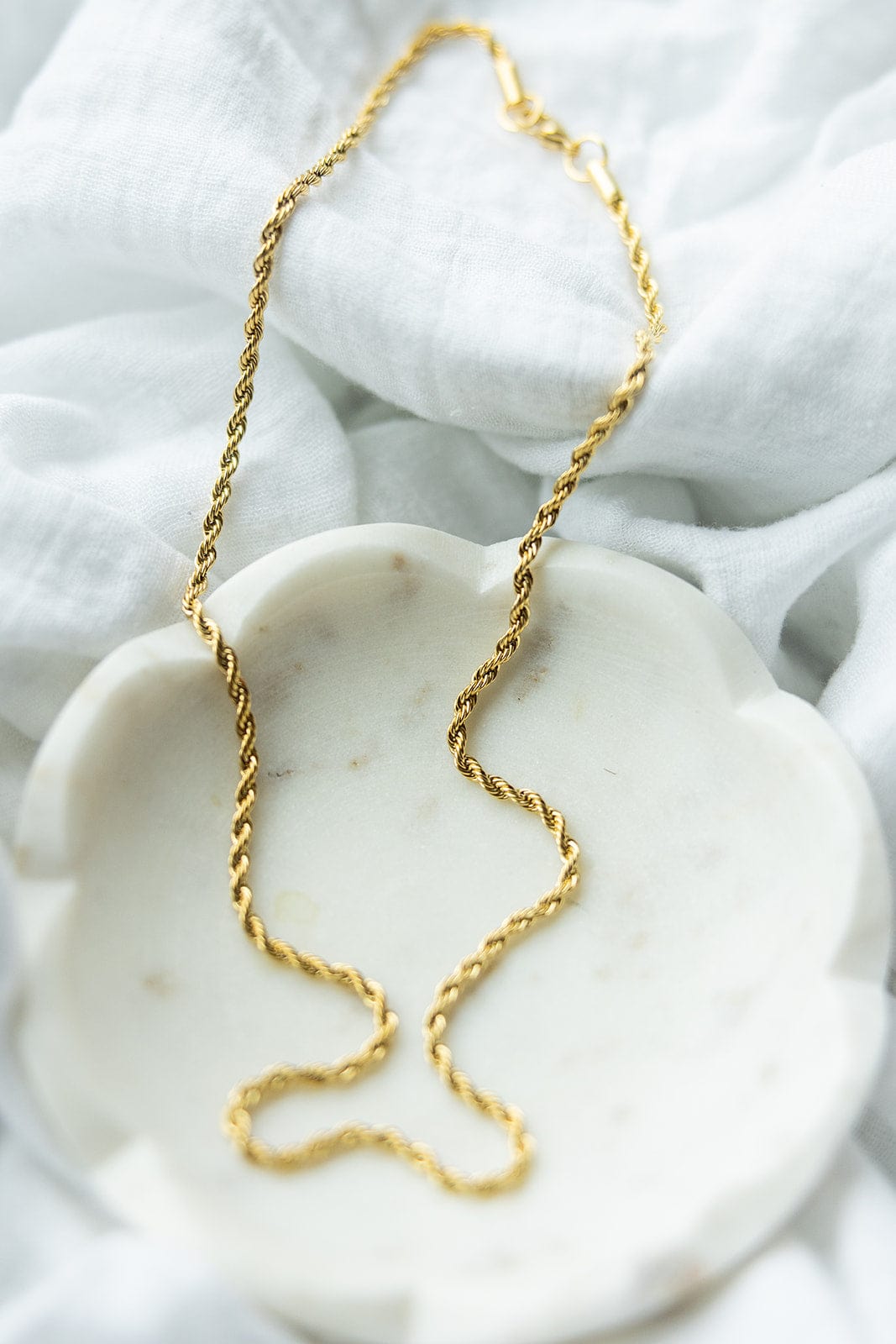 GOLD ROPE CHAIN 20" IN LUXE GOLD - Love Marlow