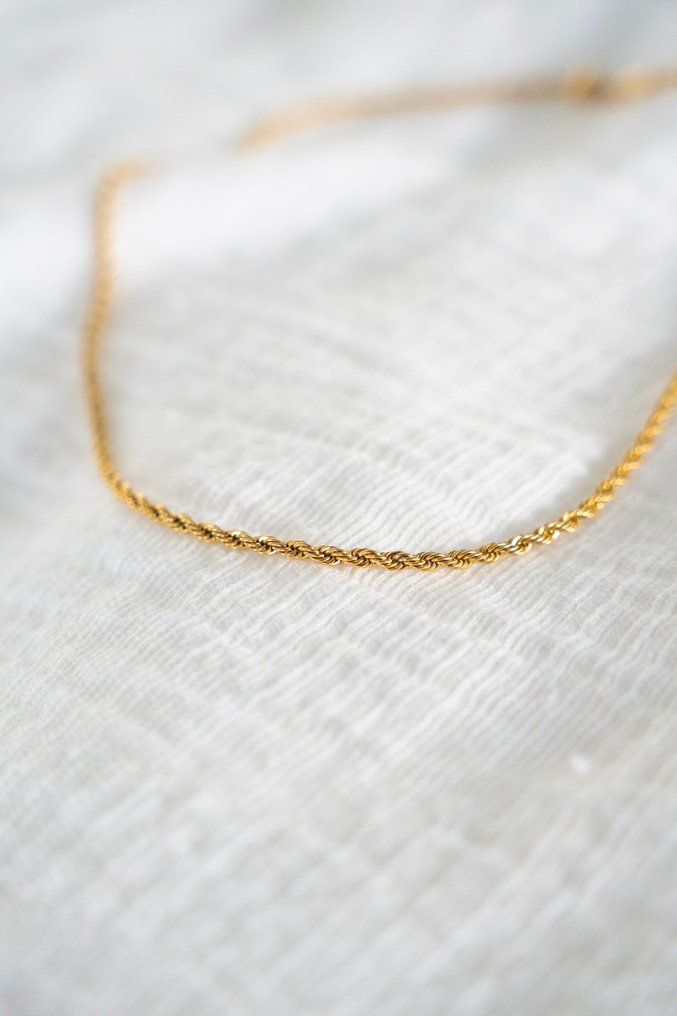 GOLD ROPE CHAIN 20" IN LUXE GOLD - Love Marlow