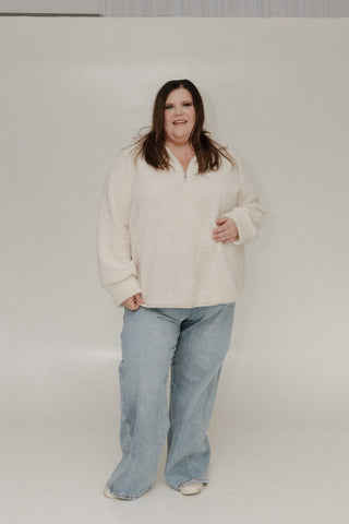HALF - ZIP SHERPA PULL OVER - Love Marlow
