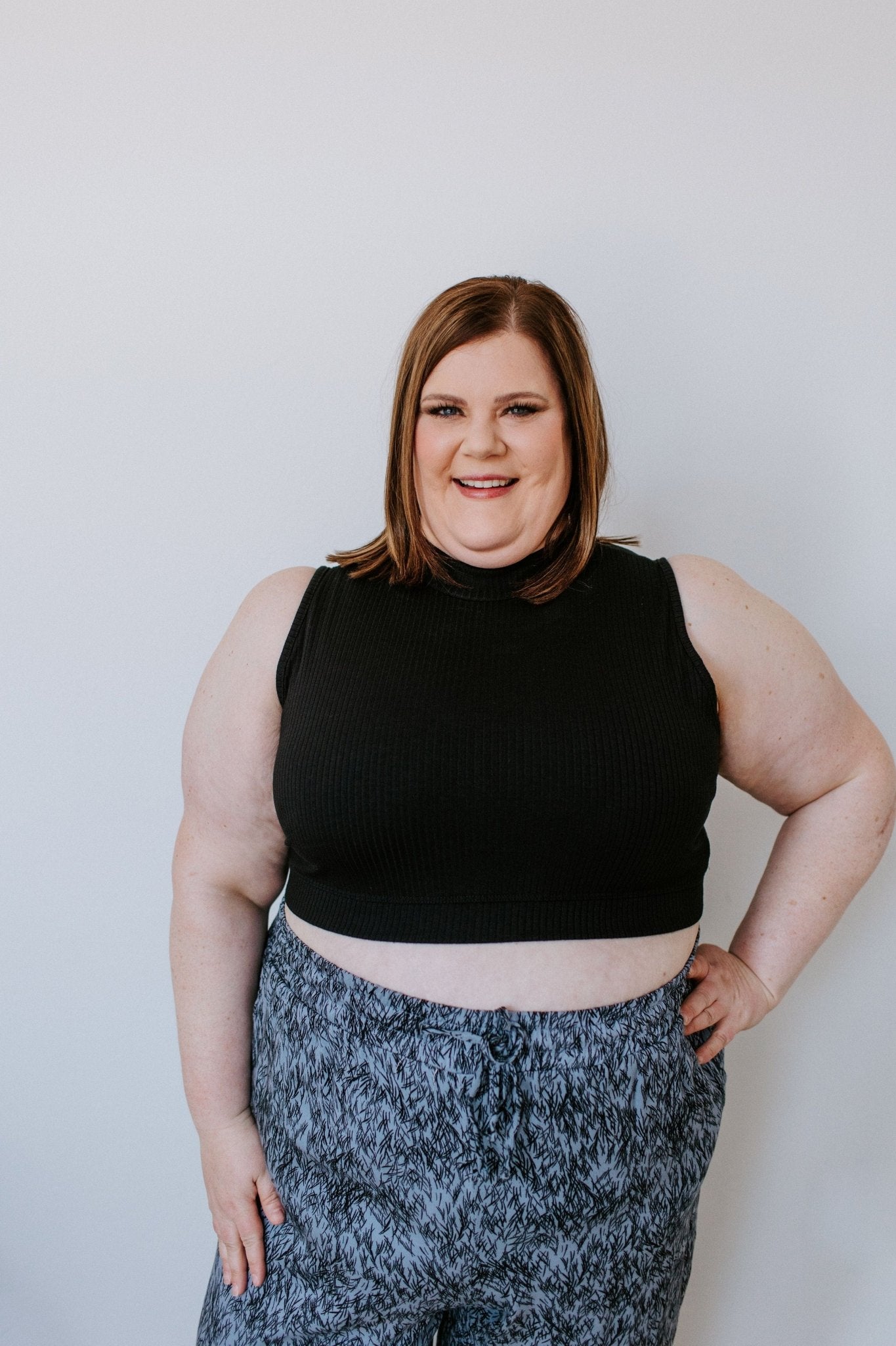 HALTER NECK RIBBED BRALETTE - Love Marlow