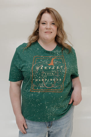 "HARVEST YOUR HAPPINESS" GRAPHIC TEE - Love Marlow