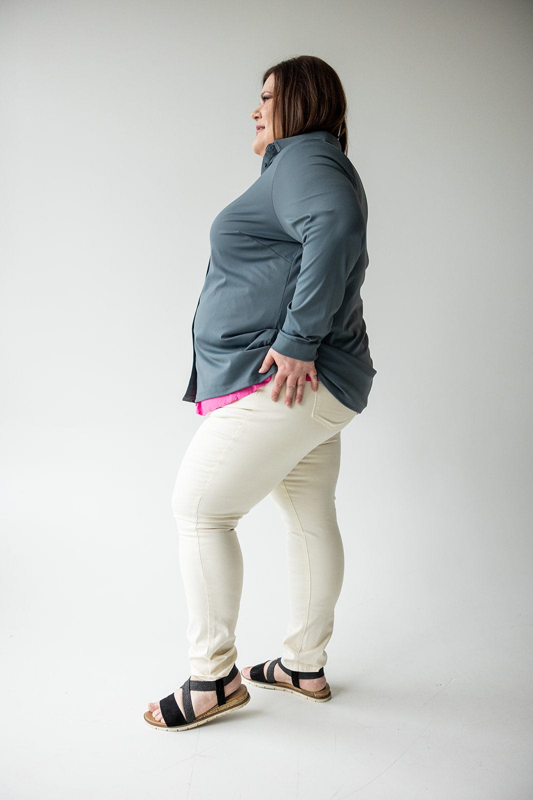 HIGH - RISE SKINNY JEGGING IN NATURAL - Love Marlow