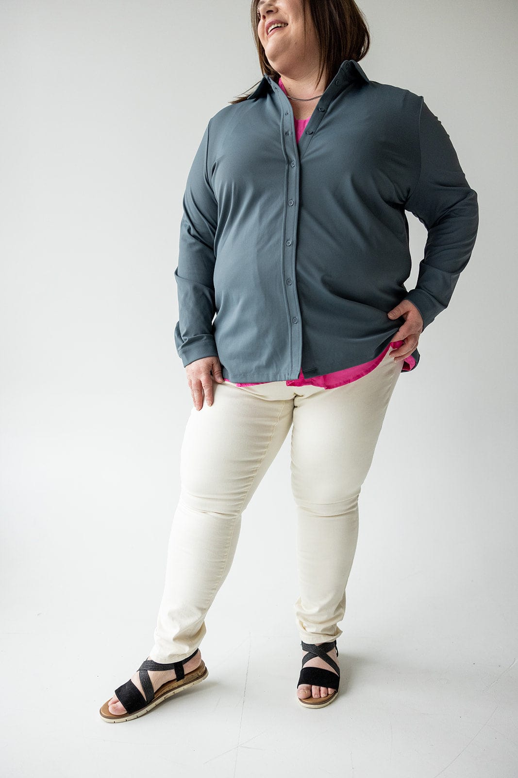 HIGH - RISE SKINNY JEGGING IN NATURAL - Love Marlow