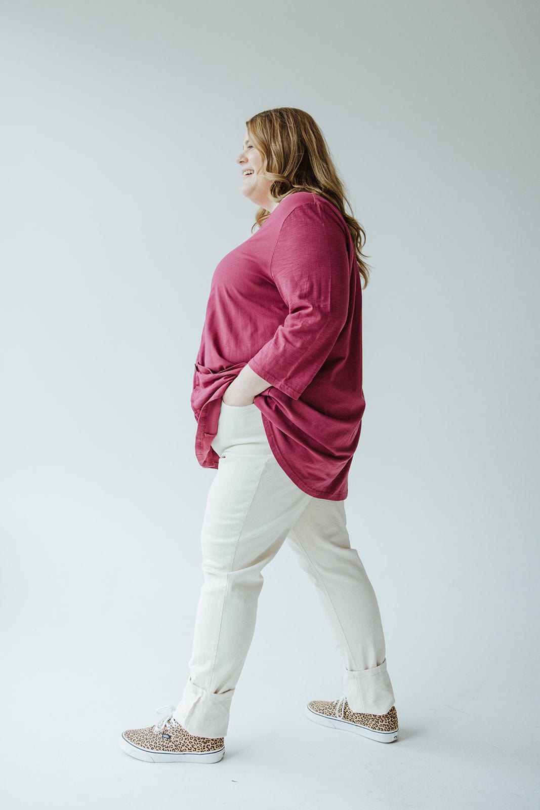 HIGH - RISE SUPER STRETCHY RELAXED SKINNY JEANS IN BISCOTTI - 12 - Love Marlow