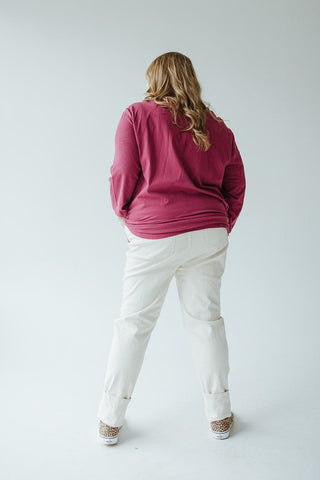 HIGH - RISE SUPER STRETCHY RELAXED SKINNY JEANS IN BISCOTTI - 12 - Love Marlow