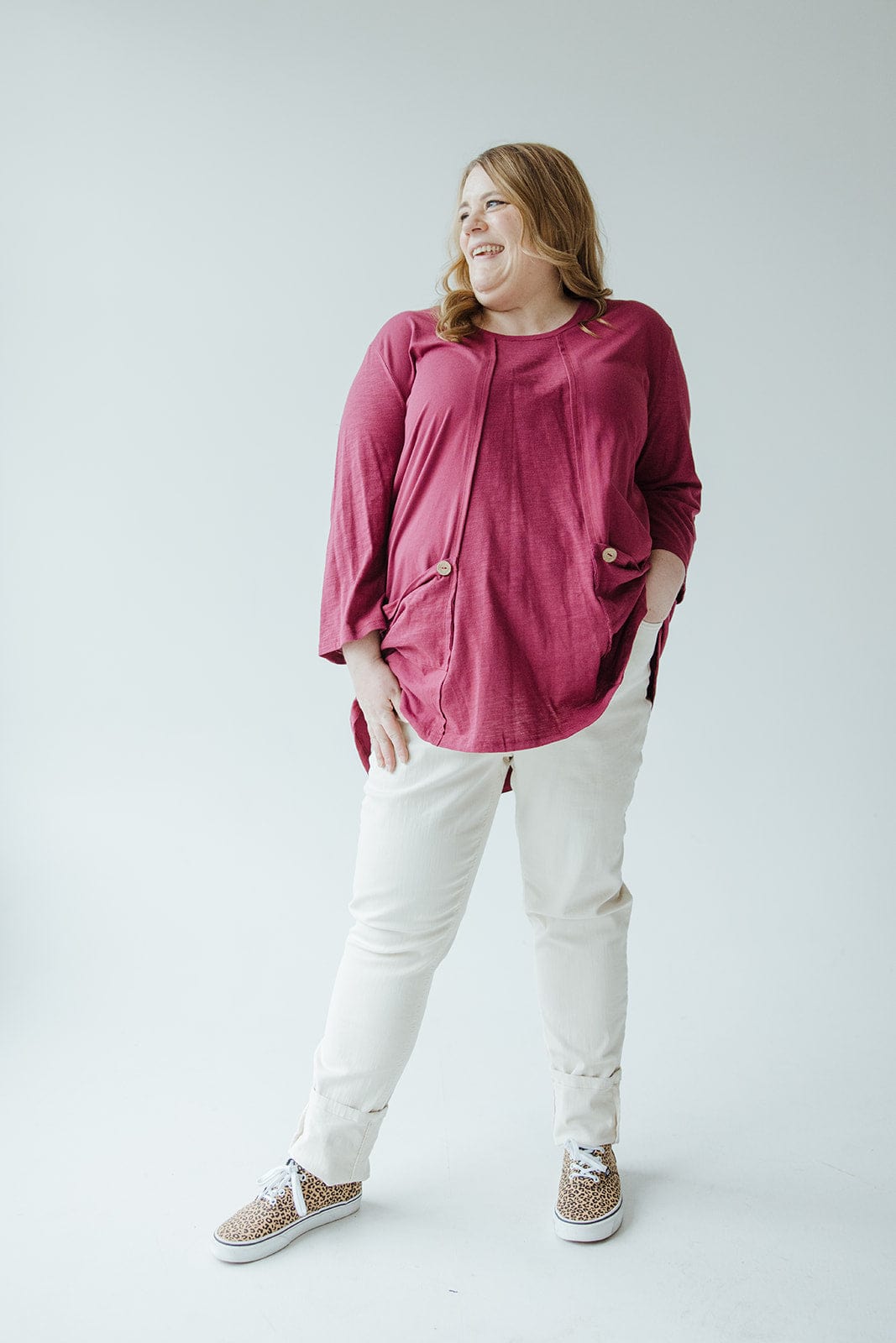 HIGH - RISE SUPER STRETCHY RELAXED SKINNY JEANS IN BISCOTTI - 12 - Love Marlow