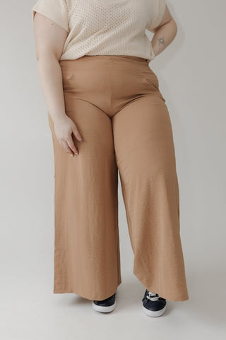 High Waisted Pleated Wide Leg Pant - Love Marlow