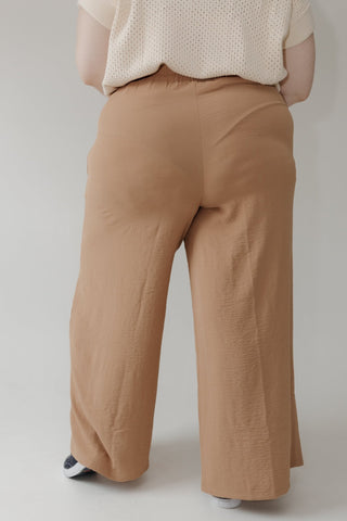 High Waisted Pleated Wide Leg Pant - Love Marlow
