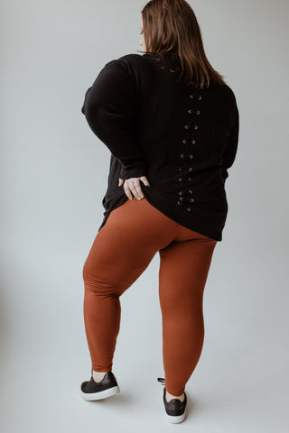 HIGH - WAISTED SUPER SOFT LEGGINGS IN TANDOORI - Love Marlow