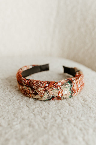 HOLIDAY HEADBAND IN TARTAN PLAID - Love Marlow