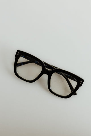 I.D. WEEKS BLUE LIGHT GLASSES IN BLACK - Love Marlow