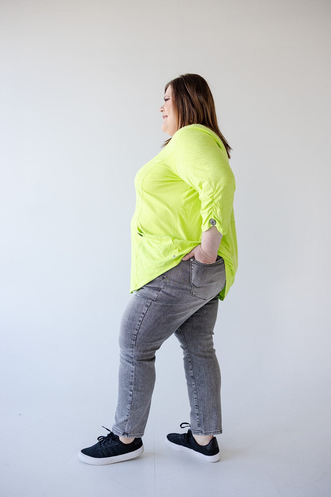 JUDY BLUE GREY STONE WASHED SLIM FIT JEANS - Love Marlow