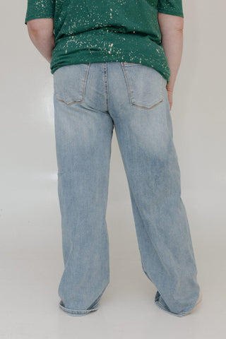 JUDY BLUE HIGH WAIST BAGGY FIT WITH TWISTED SIDE SEAM - Love Marlow