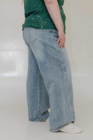 JUDY BLUE HIGH WAIST BAGGY FIT WITH TWISTED SIDE SEAM - Love Marlow