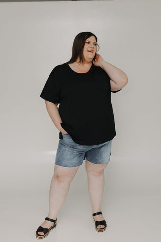 JUDY BLUE HIGH - WAIST CUT OFF SHORTS IN MEDIUM WASH - Love Marlow