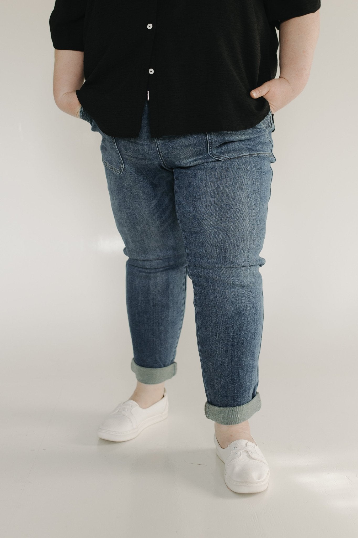 JUDY BLUE HIGH WAIST MEDIUM VINTAGE WASH JOGGERS - Love Marlow