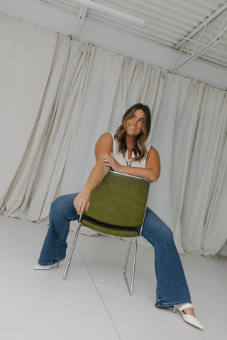 JUDY BLUE HIGH - WAIST NON - DISTRESSED CLASSIC FLARE IN MEDIUM BLUE - Love Marlow