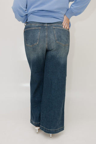 JUDY BLUE HIGH WAIST TUMMY CONTROL RETRO WIDE LEG - Love Marlow